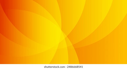 Minimal geometric background. Orange elements with fluid gradient. Dynamic shapes composition. Vector illustration 