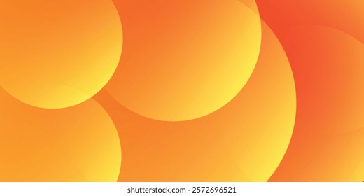 Minimal geometric background. Orange elements with fluid gradient. Dynamic shapes composition