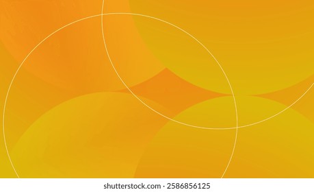 Minimal geometric background. Orange elements with fluid gradient. Dynamic shapes composition. Modern and futuristic design. Vector illustration