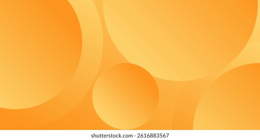 Minimal geometric background. Orange elements with fluid gradient.  Creative illustration for poster, web, landing, page, cover