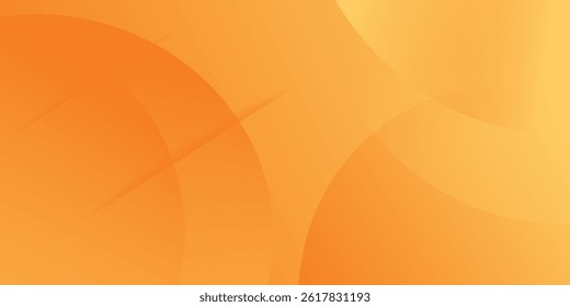 Minimal geometric background. Orange elements with fluid gradient.  Creative illustration for poster, web, landing, page, cover