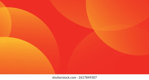 Minimal geometric background. Orange elements with fluid gradient. Dynamic shapes composition. Eps10 vector
