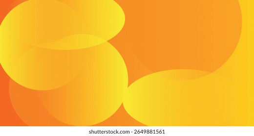 Minimal geometric background. Orange elements with fluid gradient. Dynamic shapes composition. Eps10 vector