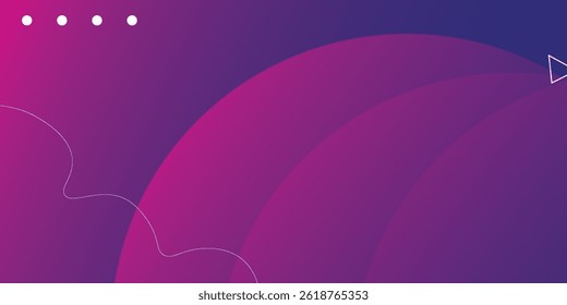 Minimal geometric background. Pink elements with fluid gradient. Dynamic shapes composition. Eps10 vector