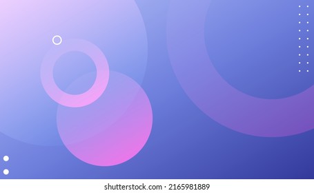 Fondo geométrico mínimo. fondo con degradado morado y azul. Composición y elementos de formas dinámicas. Diseño moderno en ilustración vectorial Eps10
