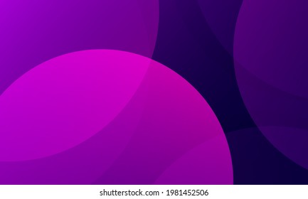 Fondo geométrico mínimo. Elementos púrpura con gradiente de fluido. Diseño de fondo frío para afiches. Vector Eps10