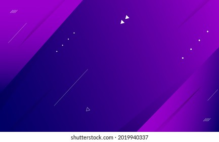 Minimal geometric background. Purple elements with fluid gradient. Dynamic shapes composition. Eps10 vector