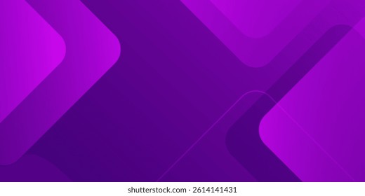 Minimal geometric background. Purple elements with fluid gradient.  ideal for social media, banner, card, advertisement. Vector illustration