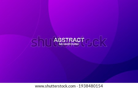 Minimal geometric background. Purple elements with fluid gradient. Dynamic shapes composition. Eps10 vector Foto stock © 