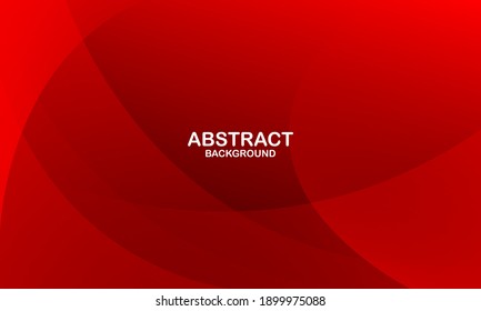 Minimal Geometric Background. Red Elements With Fluid Gradient. Dynamic Shapes Composition. Eps10 Vector