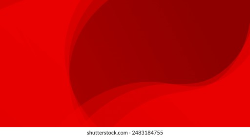 Minimal geometric background. Red elements with fluid gradient. Dynamic shapes composition. Eps10 vector
