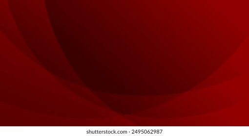Minimal geometric background. Red elements with fluid gradient. Dynamic shapes composition. 