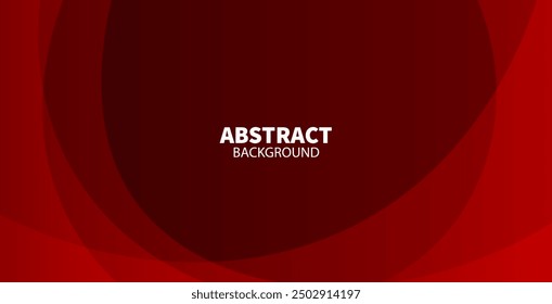 Minimal geometric background. Red elements with fluid gradient. Dynamic shapes composition. Vector eps10 
