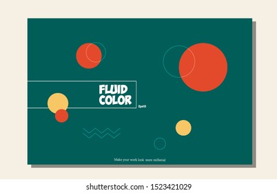 Minimal geometric background. Simple shape with gradient composition eps10 -Vector