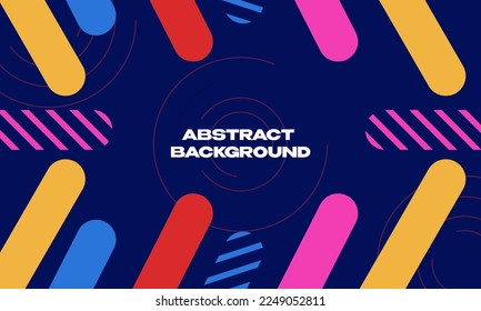 Minimal geometric background. A simple shape with a perfectly matched color. Vector Eps10.