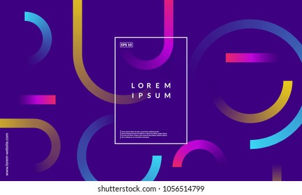 Minimal geometric background  Simple shapes and trendy gradients  Eps10 vector 