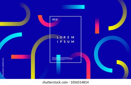 Minimal geometric background. Simple shapes with trendy gradients. Eps10 vector.