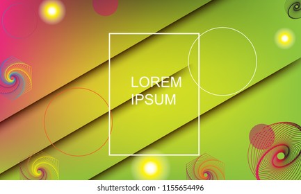 Minimal geometric background. Simple shapes with trendy gradients. Eps10 vector.