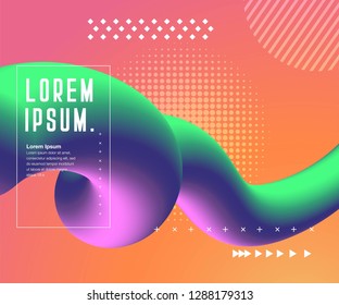 Minimal geometric background. Simple shapes with trendy gradients