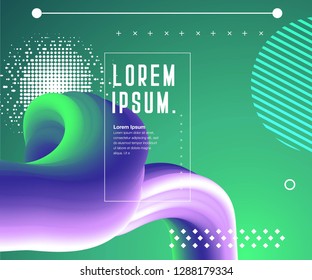 Minimal geometric background. Simple shapes with trendy gradients
