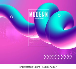 Minimal geometric background. Simple shapes with trendy gradients