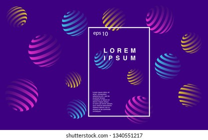 Minimal geometric background. Simple shapes with trendy gradients. website template for websites, or apps