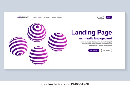 Minimal geometric background. Simple shapes with trendy gradients. website template for websites, or apps