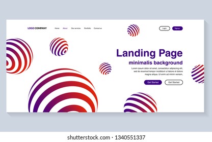 Minimal geometric background. Simple shapes with trendy gradients. website template for websites, or apps