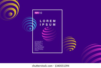 Minimal geometric background. Simple shapes with trendy gradients. website template for websites, or apps