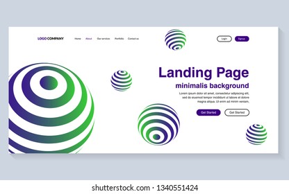 Minimal geometric background. Simple shapes with trendy gradients. website template for websites, or apps