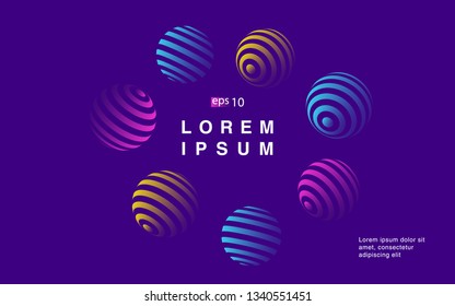 Minimal geometric background. Simple shapes with trendy gradients. website template for websites, or apps