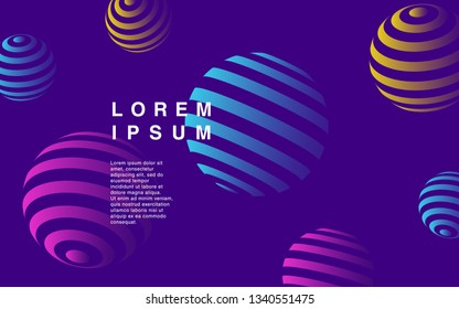 Minimal geometric background. Simple shapes with trendy gradients. website template for websites, or apps