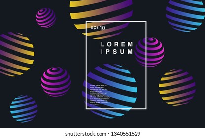 Minimal geometric background. Simple shapes with trendy gradients. website template for websites, or apps