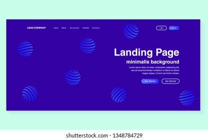 Minimal geometric background. Simple shapes with trendy gradients. website template for websites, or apps