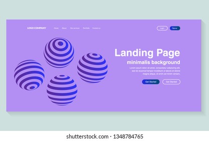 Minimal geometric background. Simple shapes with trendy gradients. website template for websites, or apps