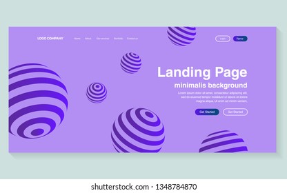 Minimal geometric background. Simple shapes with trendy gradients. website template for websites, or apps