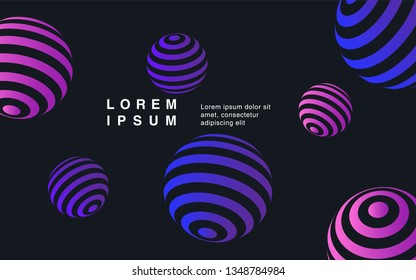 Minimal geometric background. Simple shapes with trendy gradients. website template for websites, or apps