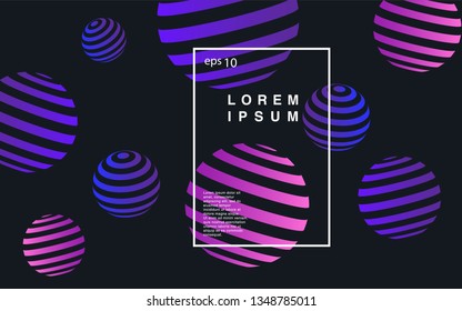 Minimal geometric background. Simple shapes with trendy gradients. website template for websites, or apps