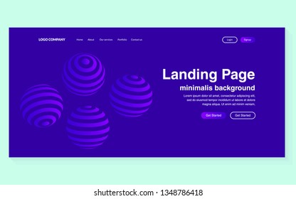 Minimal geometric background. Simple shapes with trendy gradients. website template for websites, or apps