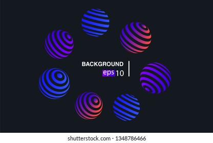 Minimal geometric background. Simple shapes with trendy gradients. website template for websites, or apps