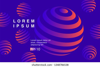 Minimal geometric background. Simple shapes with trendy gradients. website template for websites, or apps