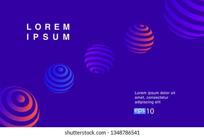 Minimal geometric background. Simple shapes with trendy gradients. website template for websites, or apps