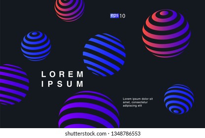 Minimal geometric background. Simple shapes with trendy gradients. website template for websites, or apps