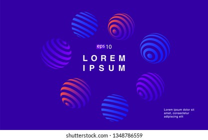 Minimal geometric background. Simple shapes with trendy gradients. website template for websites, or apps