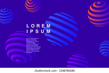 Minimal geometric background. Simple shapes with trendy gradients. website template for websites, or apps