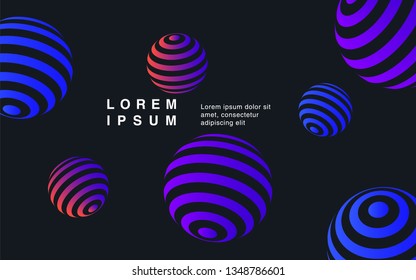 Minimal geometric background. Simple shapes with trendy gradients. website template for websites, or apps