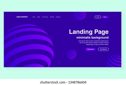 Minimal geometric background. Simple shapes with trendy gradients. website template for websites, or apps