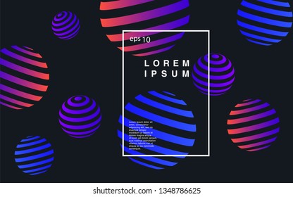 Minimal geometric background. Simple shapes with trendy gradients. website template for websites, or apps