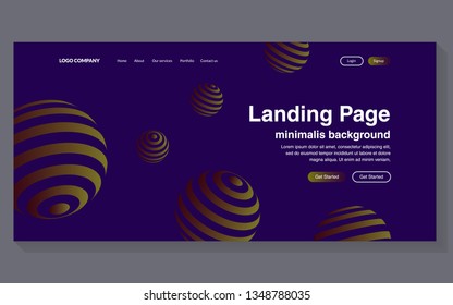 Minimal geometric background. Simple shapes with trendy gradients. website template for websites, or apps