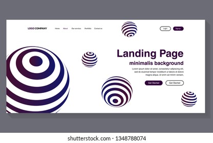 Minimal geometric background. Simple shapes with trendy gradients. website template for websites, or apps